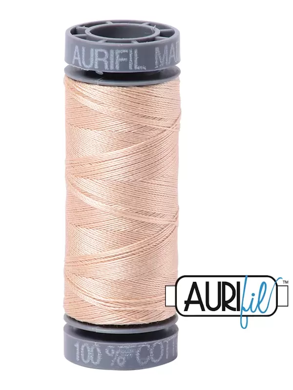 Fil Coton Mako 28 Aurifil 2315 Shell - Petite bobine de 100 mètres