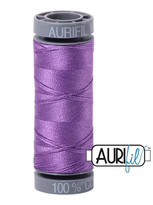 Fil Coton Mako 28 Aurifil 2540 Medium Lavender - Petite bobine de 100 mètres