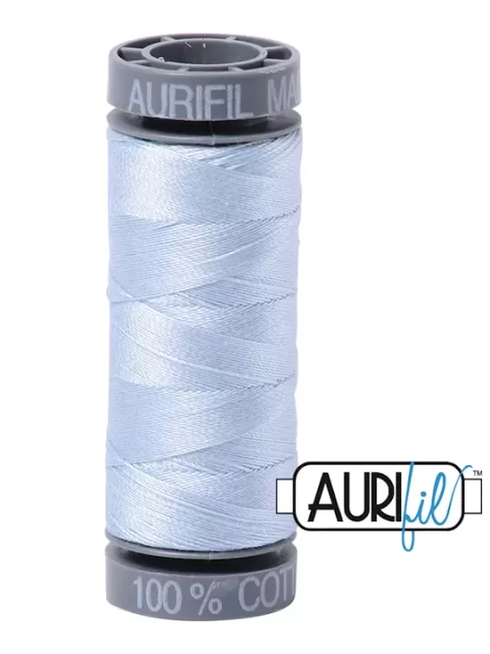 Fil Coton Mako 28 Aurifil 2710 Light Robins Egg - Petite bobine de 100 mètres