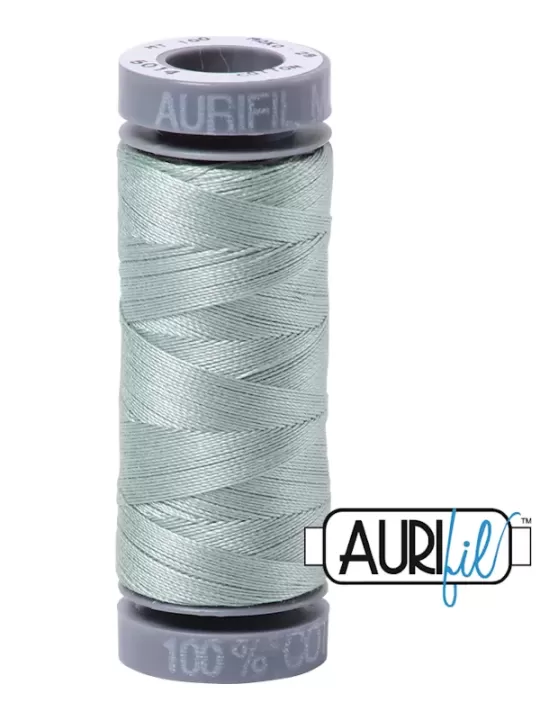 Fil Coton Mako 28 Aurifil 5014 Marine Water - Petite bobine de 100 mètres
