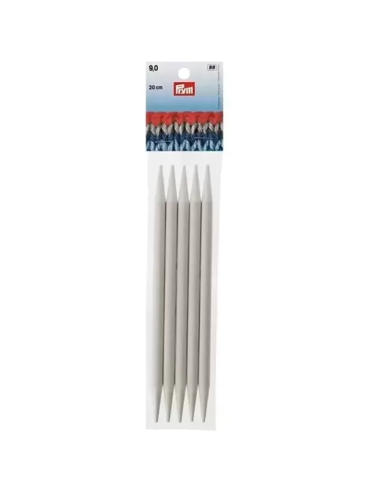 PRYM Aiguilles à tricoter 2 pointes 20cm N° 9