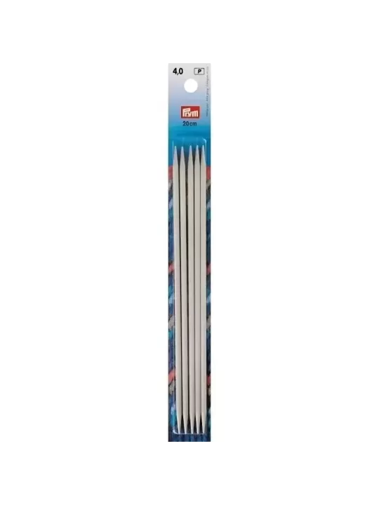 PRYM Aiguilles à tricoter 2 pointes 20cm N° 4