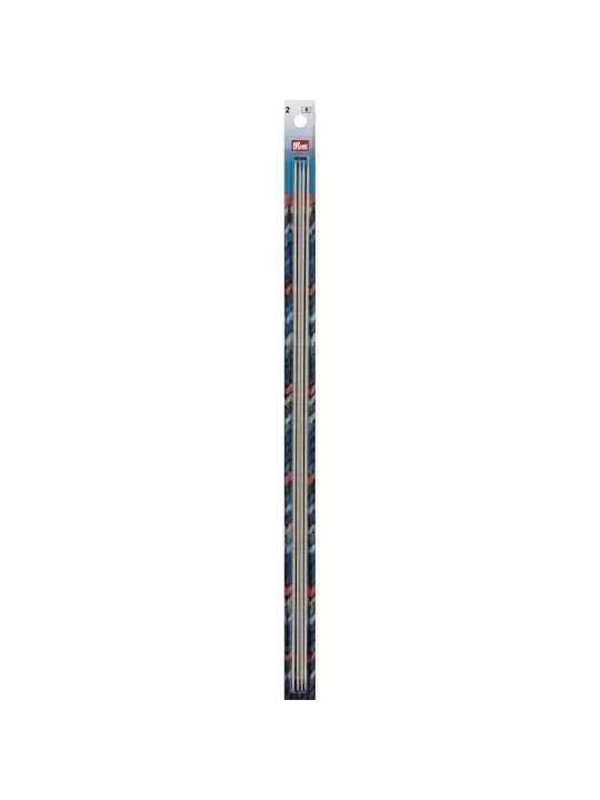 PRYM Aiguilles à tricoter 2 pointes 40cm N° 2