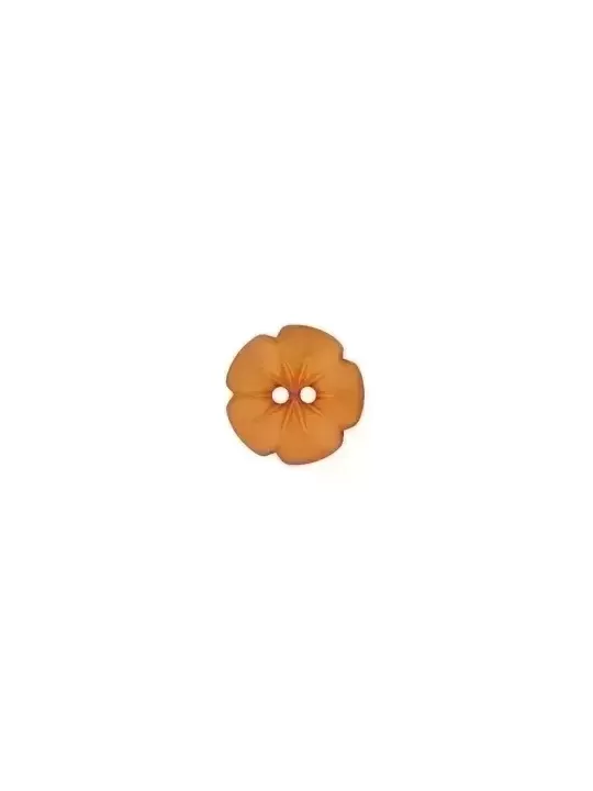 Bouton à coudre FLEUR Orange