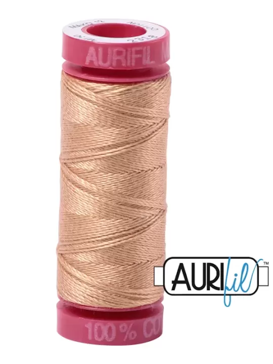 Fil Coton Mako 12 Aurifil 2318 Cashmere - Petite bobine de 50 mètres