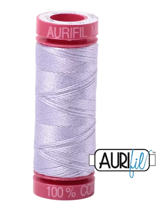Fil Coton Mako 12 Aurifil 2560 Iris - Petite bobine de 50 mètres