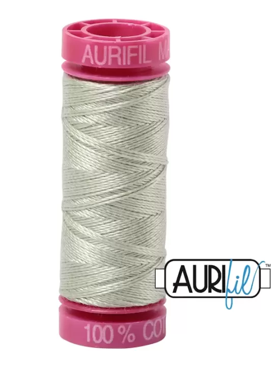 Fil Coton Mako 12 Aurifil 2908 Spearmint - Petite bobine de 50 mètres