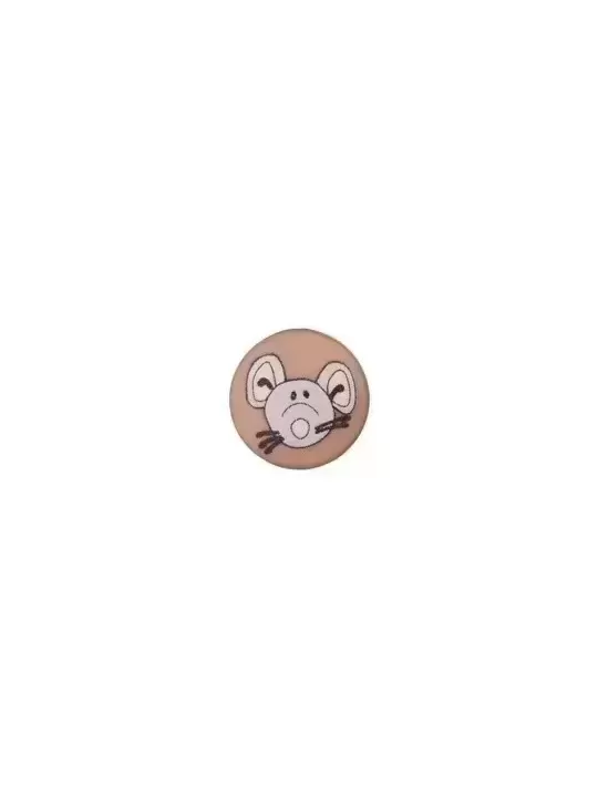UNION KNOPF - Bouton à coudre SOURIS Camel