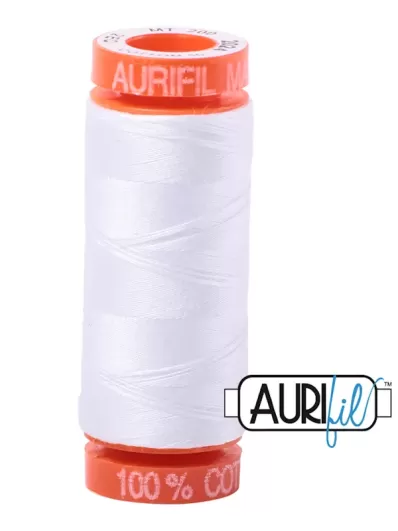 Fil Coton Mako 50 Aurifil 2024 White