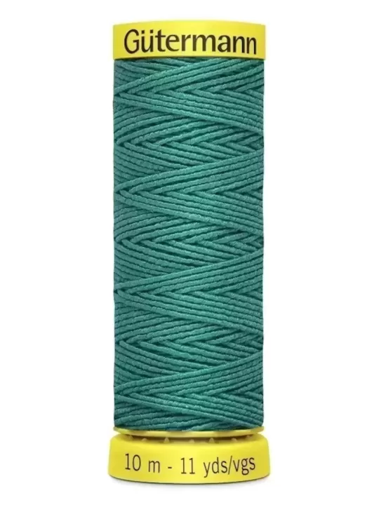 GÜTERMANN FIL À COUDRE ÉLASTIQUE Col. 7844 Vert émeraude