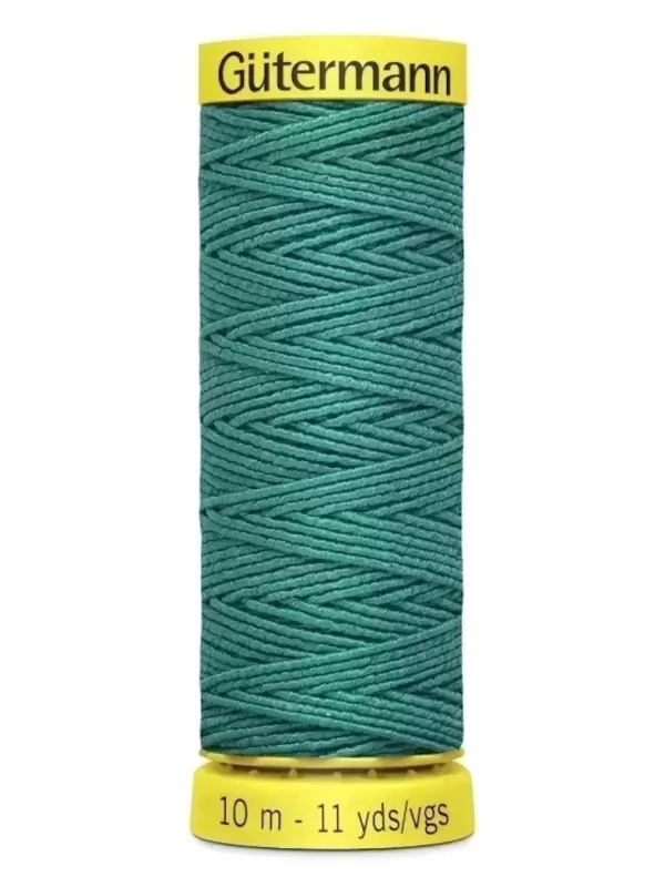 GÜTERMANN FIL À COUDRE ÉLASTIQUE Col. 7844 Vert émeraude