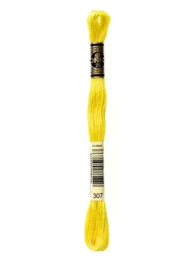 Fil Mouliné Spécial DMC 307 Citron