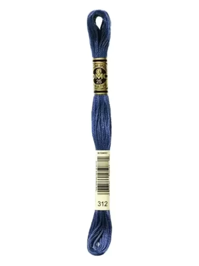 Fil Mouliné Spécial DMC 312 Bleu nuit