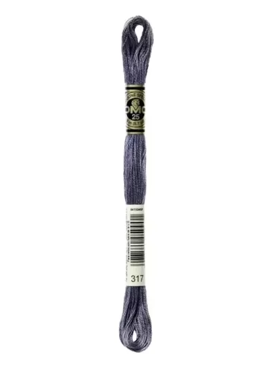 Fil Mouliné Spécial DMC 317 Acier