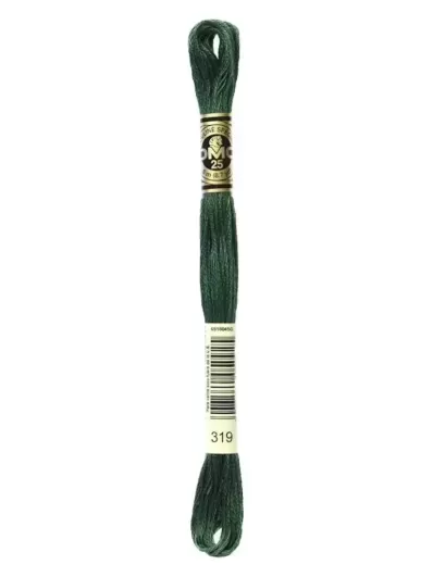 Fil Mouliné Spécial DMC 319 Ombre verte