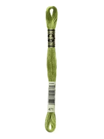 Fil Mouliné Spécial DMC 471 Vert estragon