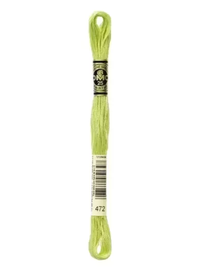 Fil Mouliné Spécial DMC 472 Bourgeon vert