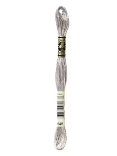 Fil Mouliné Spécial DMC 648 Poivre blanc
