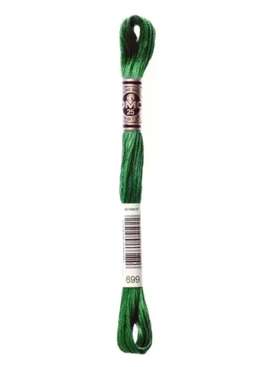 Fil Mouliné Spécial DMC 699 Vert fruits confits