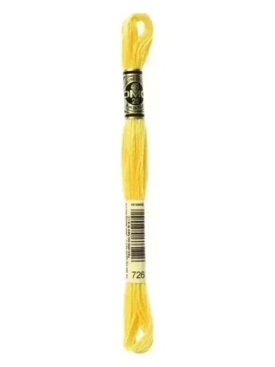 Fil Mouliné Spécial DMC 726 Jaune mimosa
