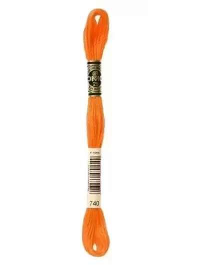Fil Mouliné Spécial DMC 740 Orange