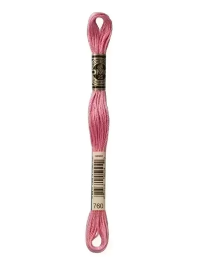 Fil Mouliné Spécial DMC 760 Rose grenadine