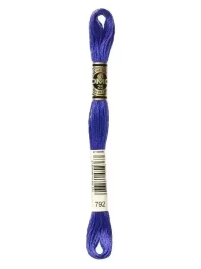 Fil Mouliné Spécial DMC 792 Bleu de Chine