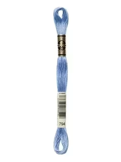Fil Mouliné Spécial DMC 794 Bleu layette