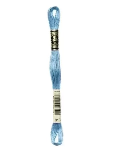 Fil Mouliné Spécial DMC 813 Bleu gauloise