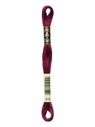 Fil Mouliné Spécial DMC 815 Cerise