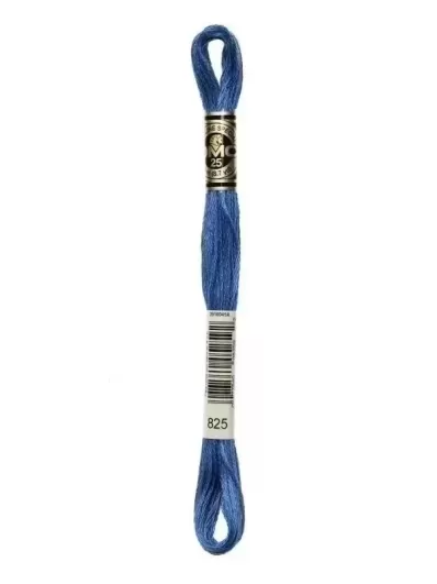 Fil Mouliné Spécial DMC 825 Bleu gentiane