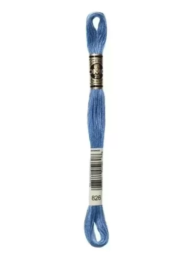 Fil Mouliné Spécial DMC 826 Bleu touareg