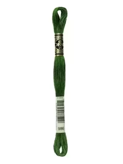 Fil Mouliné Spécial DMC 986 Vert buis