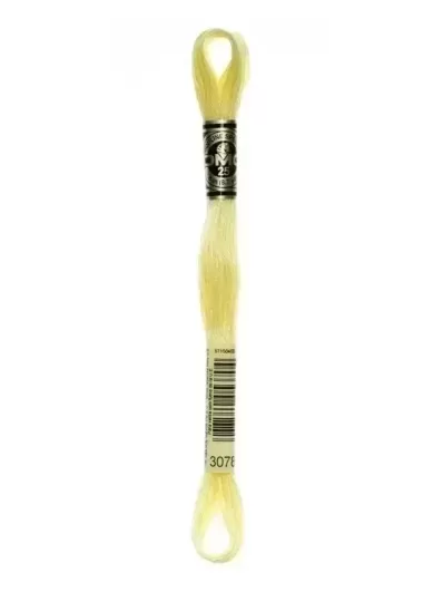 Fil Mouliné Spécial DMC 3078 Jaune pâle