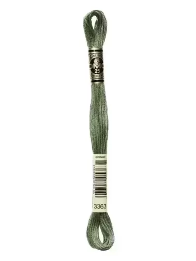 Fil Mouliné Spécial DMC 3363 Vert romarin