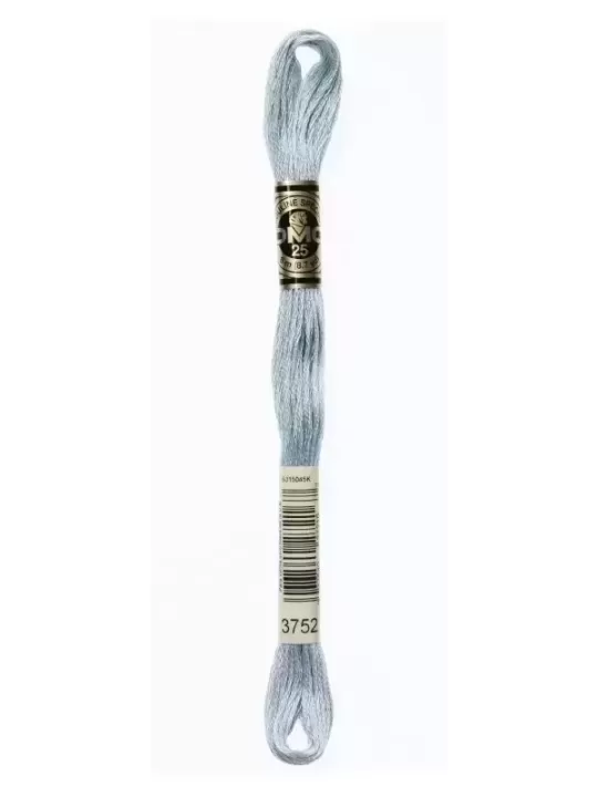 Fil à broder DMC Mouliné Spécial® (Art. 117) 3752 Bleu porcelaine clair