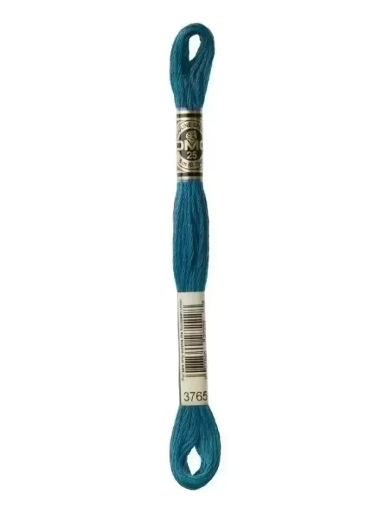 Fil à broder DMC Mouliné Spécial® (Art. 117) 3765 Bleu canard