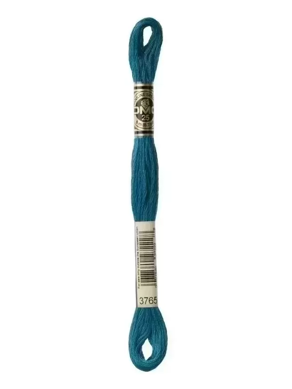 Fil à broder DMC Mouliné Spécial® (Art. 117) 3765 Bleu canard