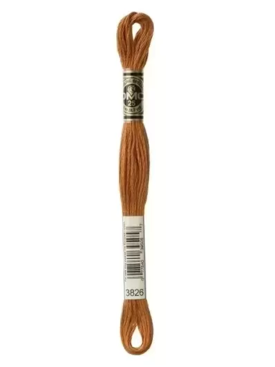 Fil Mouliné Spécial DMC 3826 Marron doré