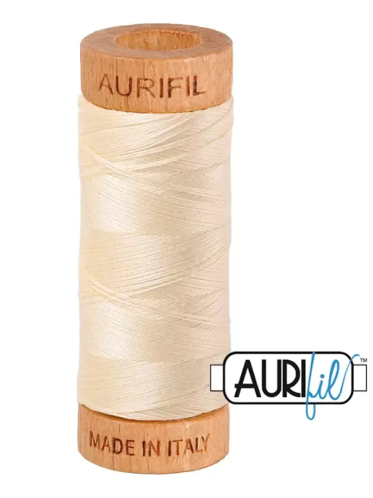Fil Coton Mako 80 Aurifil 2110 Light Lemon