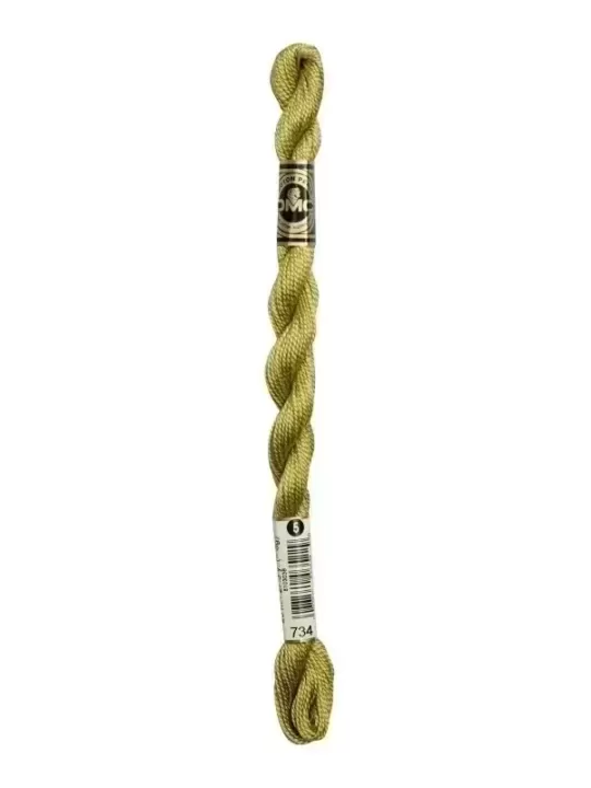 DMC Coton Perlé N° 5 (Art. 115) 734 Olive cassée