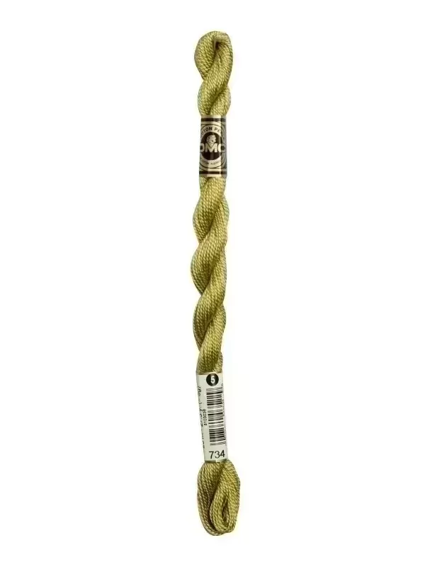 DMC Coton Perlé N° 5 (Art. 115) 734 Olive cassée