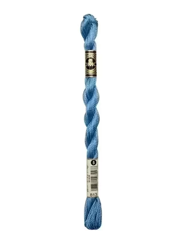 DMC Coton Perlé N° 5 (Art. 115) 813 Bleu gauloise