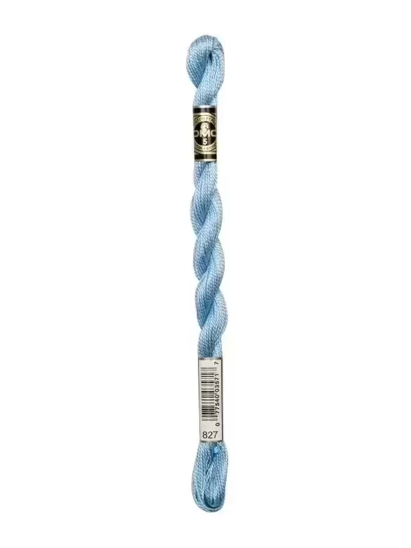 DMC Coton Perlé N° 5 (Art. 115) 827 Bleu myosotis