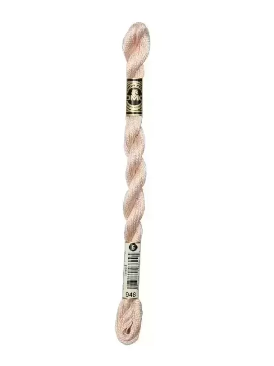 DMC Coton Perlé N° 5 (Art. 115) 948 Plume rose