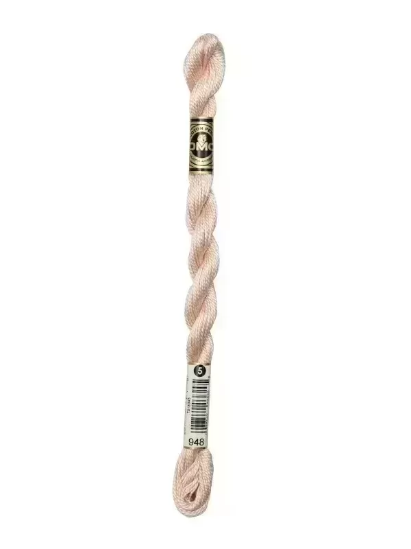 DMC Coton Perlé N° 5 (Art. 115) 948 Plume rose