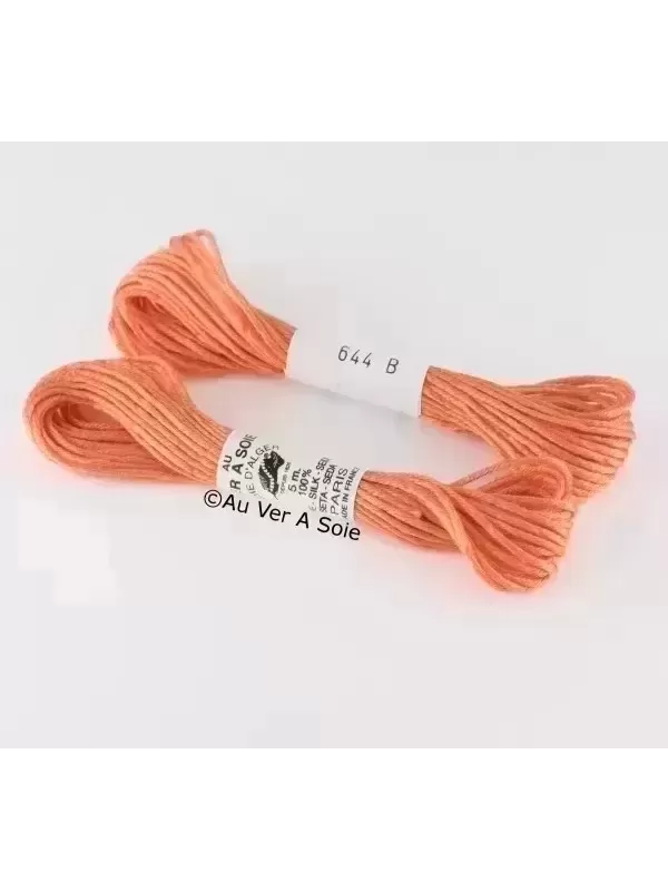AU VER À SOIE - SOIE D'ALGER Saumon N° 644