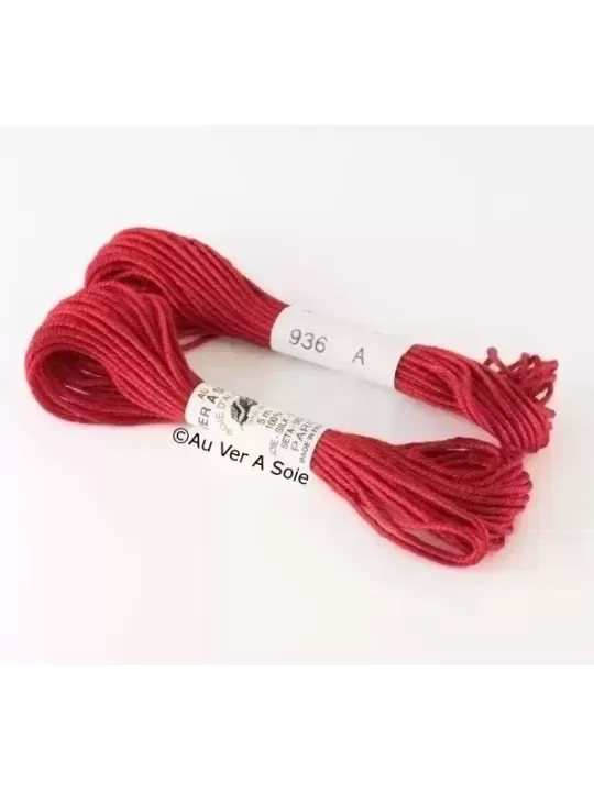 AU VER À SOIE - SOIE D'ALGER Coquelicot N° 936