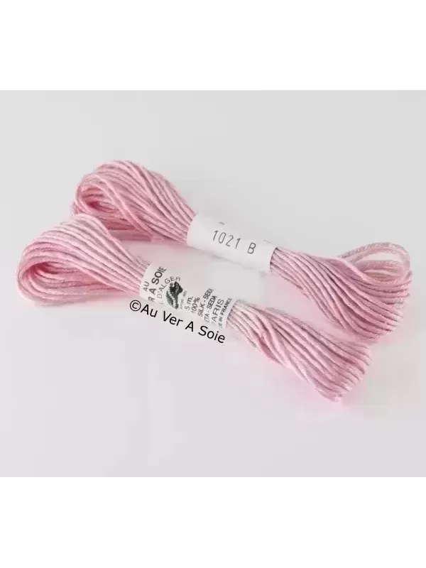 AU VER À SOIE - SOIE D'ALGER Rose fin N° 1021