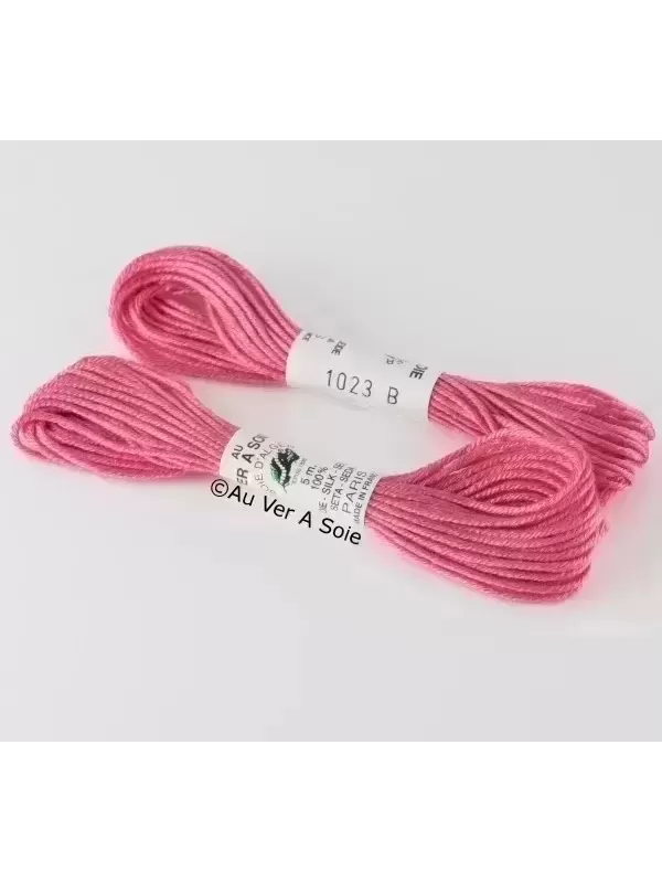 AU VER À SOIE - SOIE D'ALGER Rose fin N° 1023